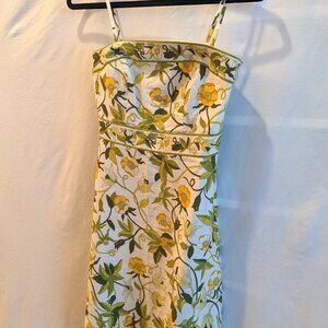 Ann Taylor Petite Strapless Floral Dress - Size 0 Petite